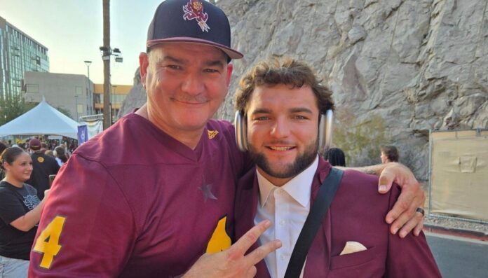 Cameron Skabetto and his father Leonard Skabetto