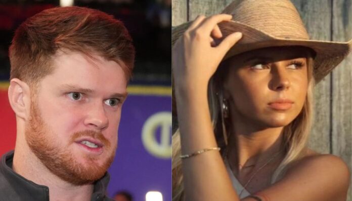 NFL star Sam Darnold and internet personality Haliey Welch