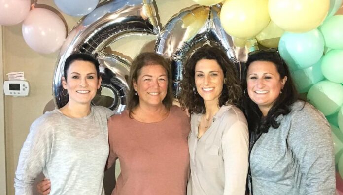 Stephanie White with her mother Jennie and sisters.