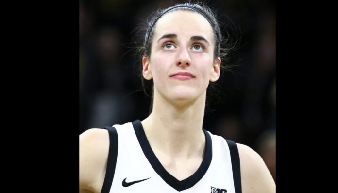 Caitlin Clark wearing her Basketball jersey