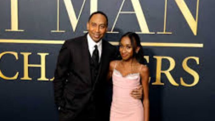 Stephen A Smith with his daughter