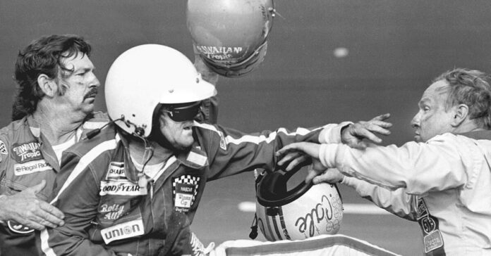 Bobby Allison Cale Yarborough Fight