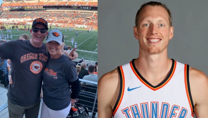 kyle Singler and his parents Ed and Kris Singler