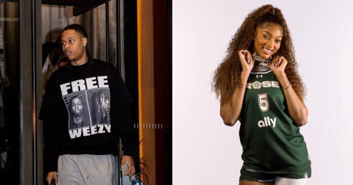 Jordan Hawkins related to Angel Reese