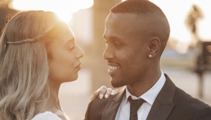 Gadi Kinda With His Wife During Their Wedding